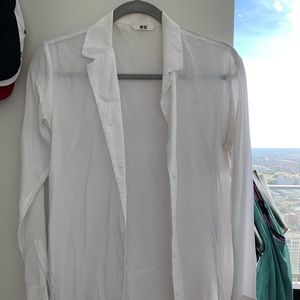White Uniqlo button down